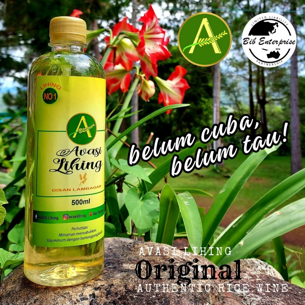 Avasi Lihing 500ml Original Rice Wine from Sabah Land Below the Wind ...