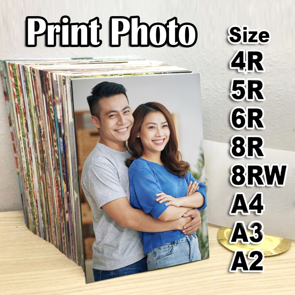 4R 5R 6R 8R 10R 11R 12R A4 A3 A2 A1 A0 Photo Print Cuci Gambar / A4 ...