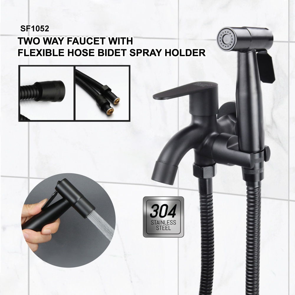 Bidet spray set bidet toilet hose paip toilet pipe two way bathroom