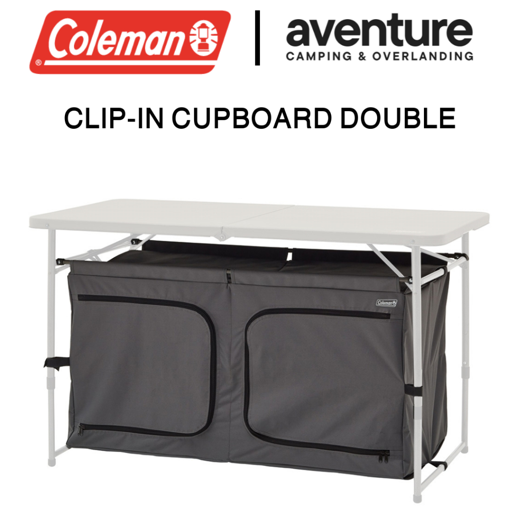 (READY STOCK) Coleman Double Clip-in Camp Cupboard Camping Kitchen Table 4ft for Food Storage ...