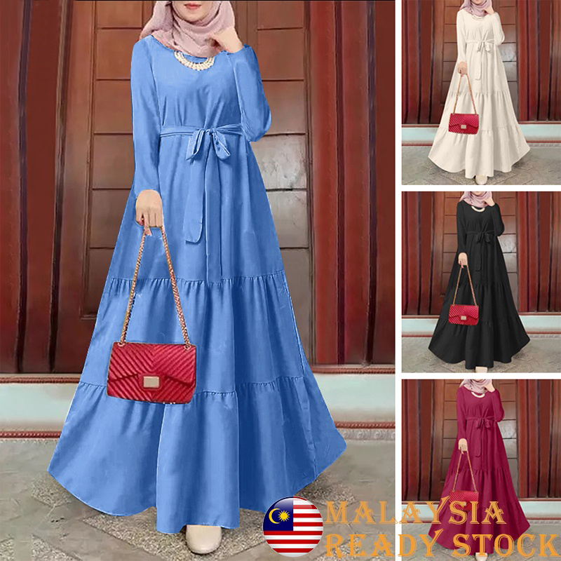 knee length dresses for ladies Vintage 1980s Blue Cotton Tank Top Maxi Dress, Made in USA, M/L main image 0