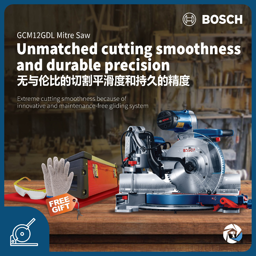 BOSCH GCM12GDL | GCM 12 GDL HEAVY DUTY 12INCH MITRE SAW 2000W | 305MM ...