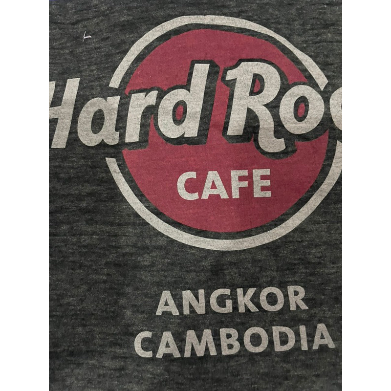 Original] HRC Hard Rock Cafe ANGKOR CAMBODIA Size: M, Men's Burnout Logo  Tee Black, T-Shirts