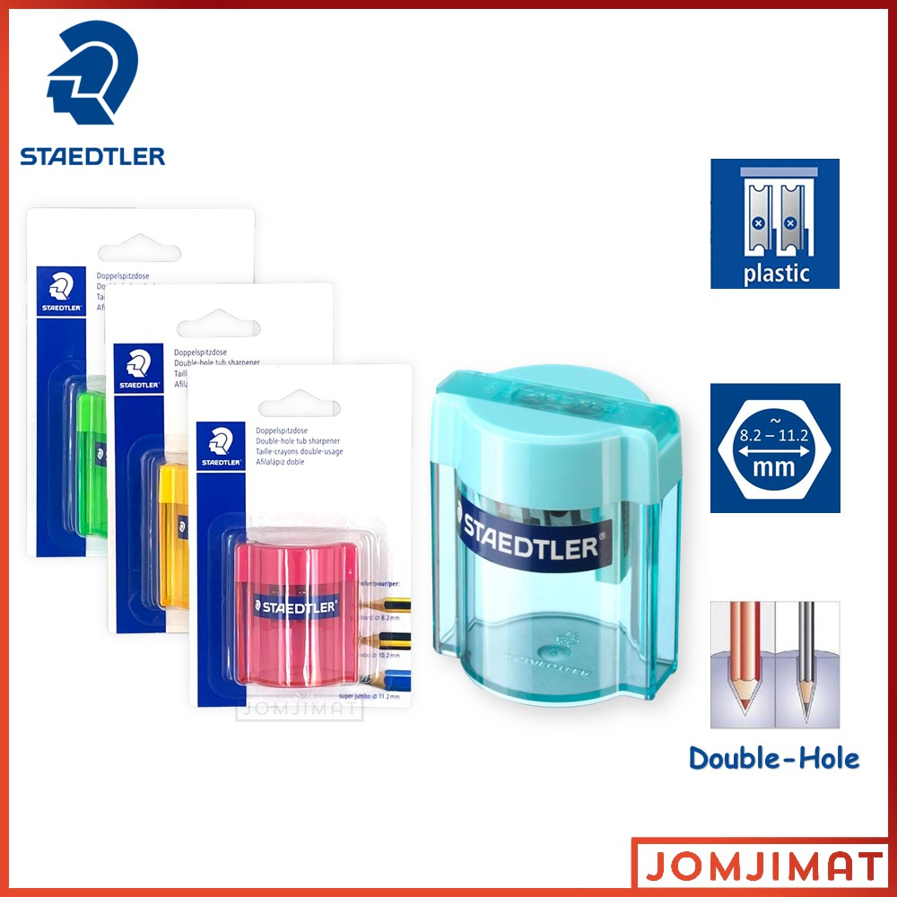 Staedtler Double-hole Container Tub Sharpener 513 006 BK (Card Packing ...