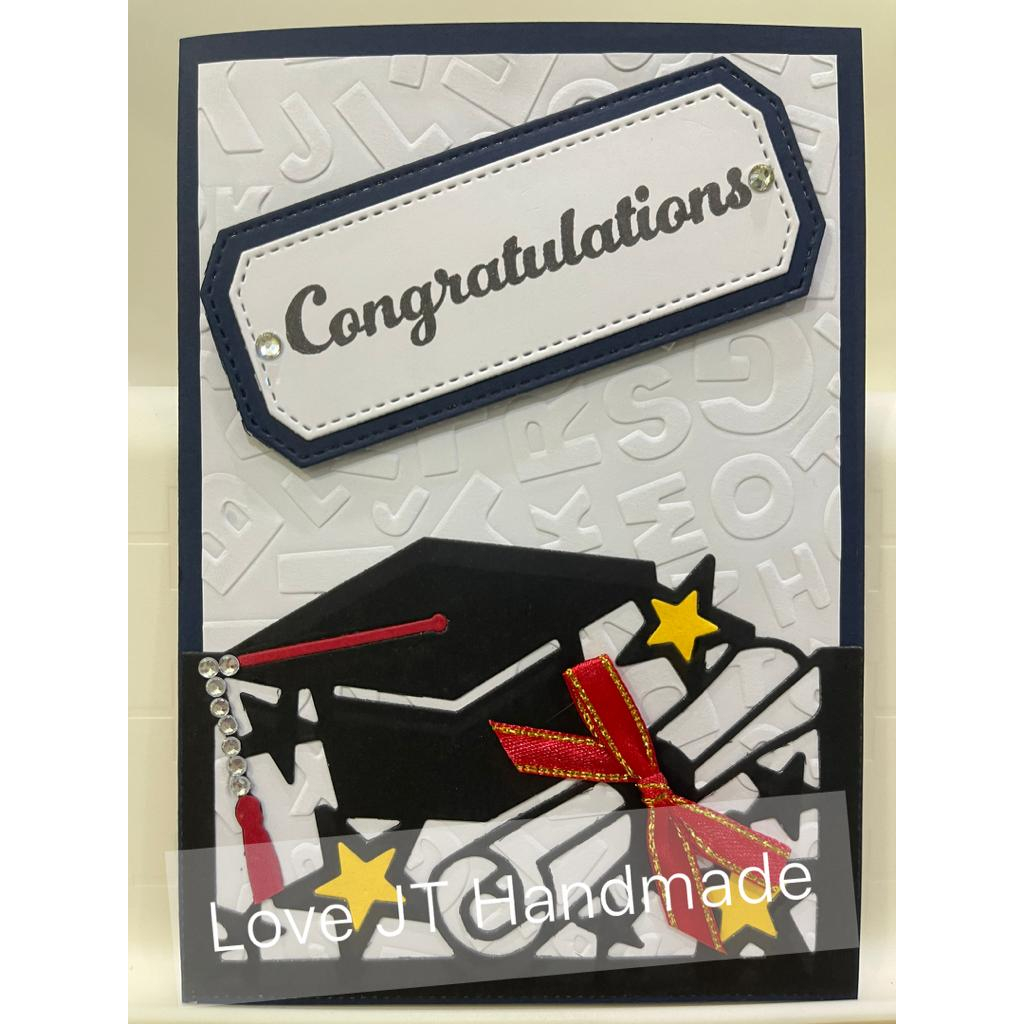 A6 Size Handmade Card Greeting Card Wishes Card Graduation 