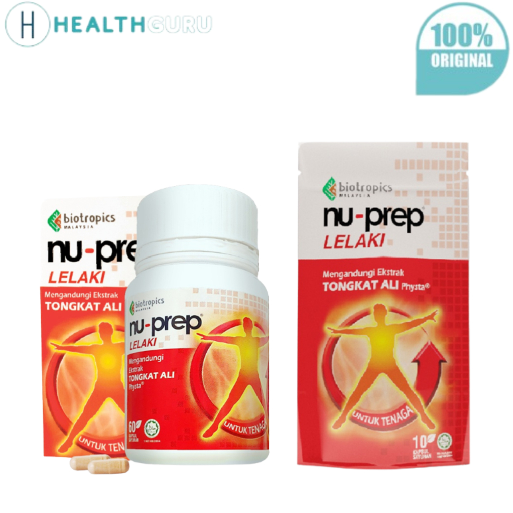 HealthGuru Biotropics Nu-Prep Lelaki Men's Health Supplement 100mg ...