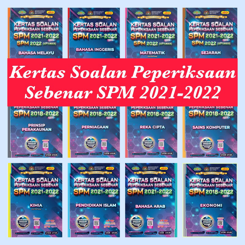 [abo] Kertas Soalan Peperiksaan Sebenar Spm 2021 2022 Ready Stock