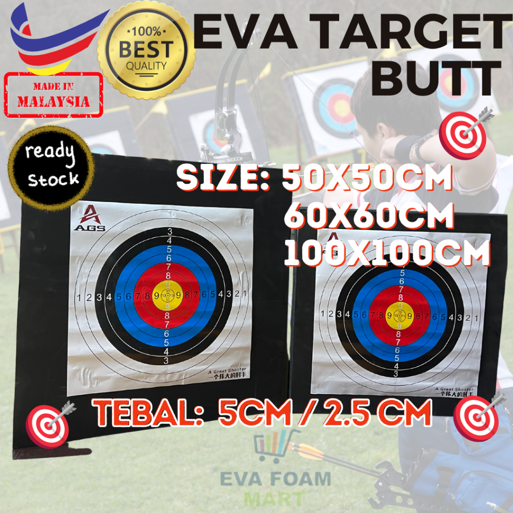 Archery Target Butt EVA foam FREE Target Face | Shopee Malaysia