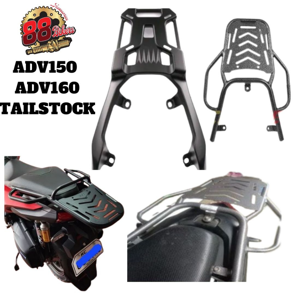 YAMAHA ADV160 ADV150 Tailstock Shelf with Luggage Rack Spoiler TOP BOX ...