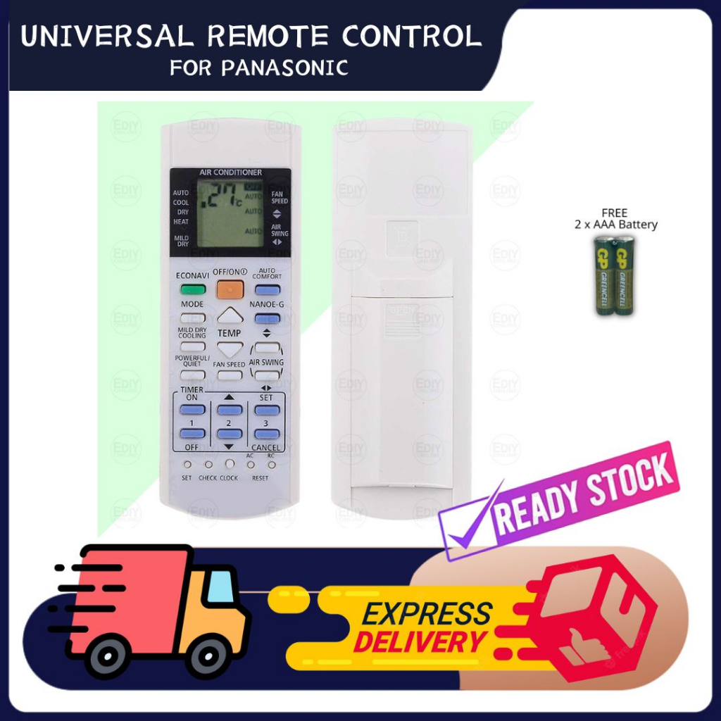 UNIVERSAL PANASONIC AIRCOND MULTI REMOTE CONTROL | Shopee Malaysia
