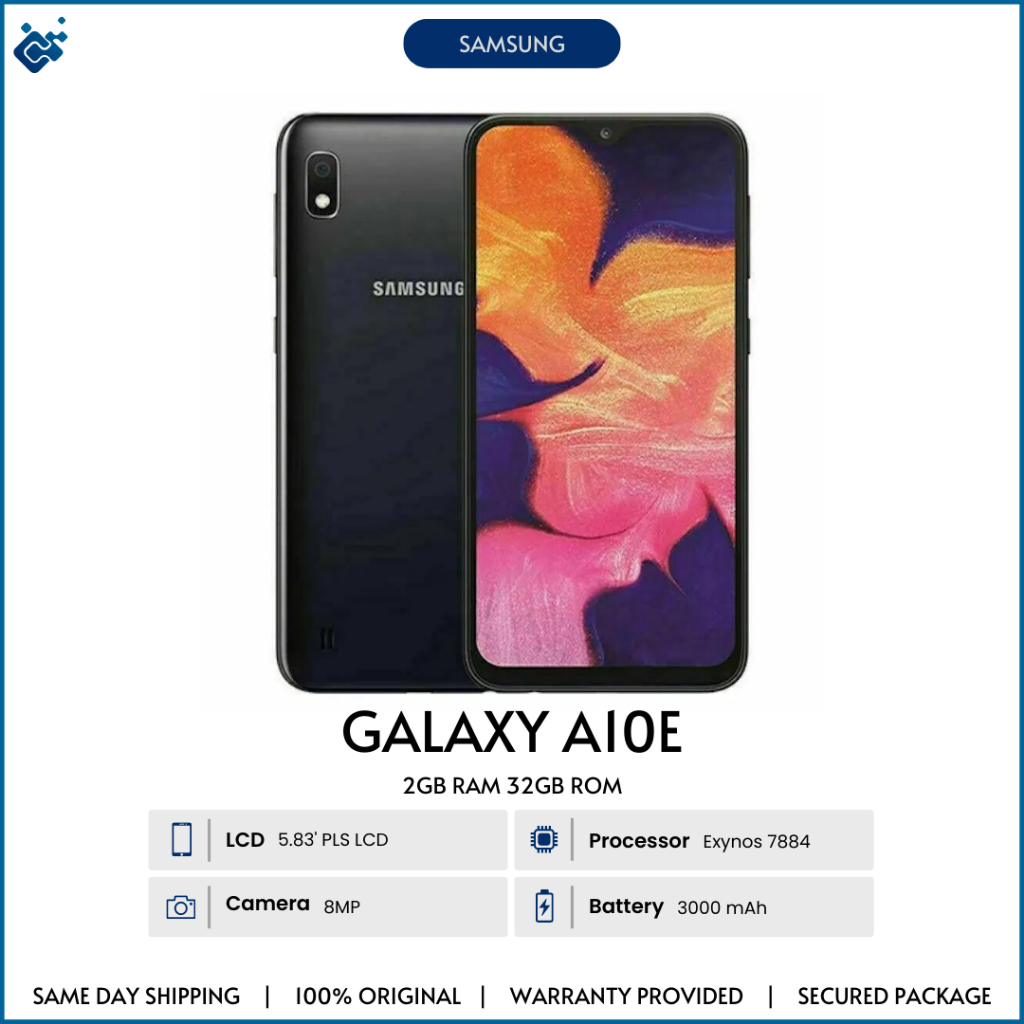 USED SAMSUNG GALAXY A10E (2GB RAM 32GB ROM) SECONDHAND ORIGINAL
