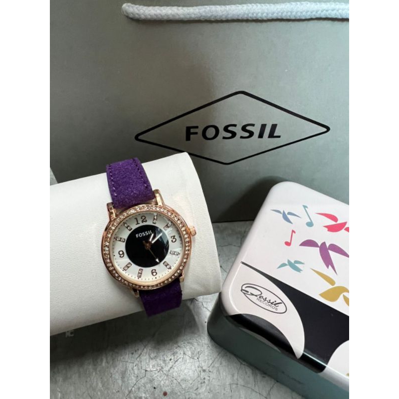 Fossil watch Set With tin box and paper bag Shopee Malaysia