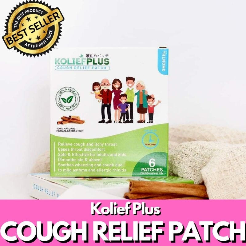 KOLIEF PLUS Cough Relief Patch | Pelekat Legakan Batuk | Shopee Malaysia