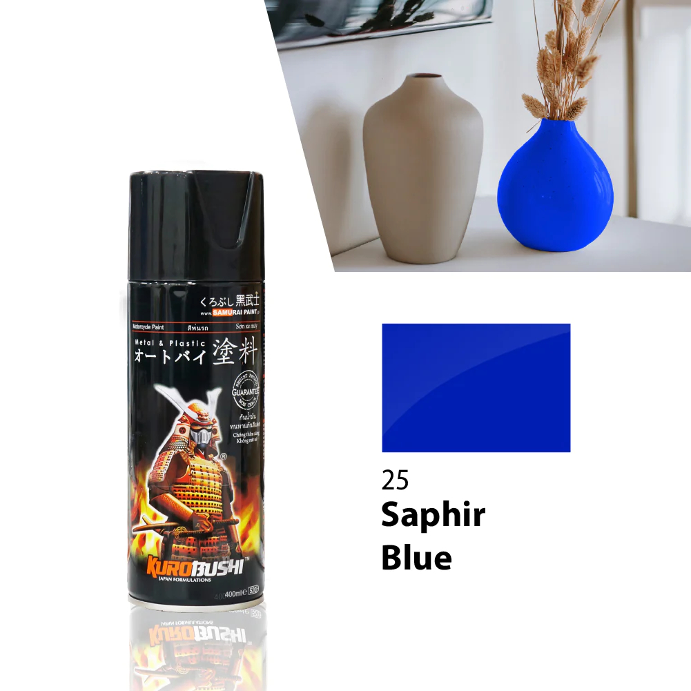 Samurai Spray Paint Standard Colour 25 Saphir Blue (400ml) Shopee Malaysia