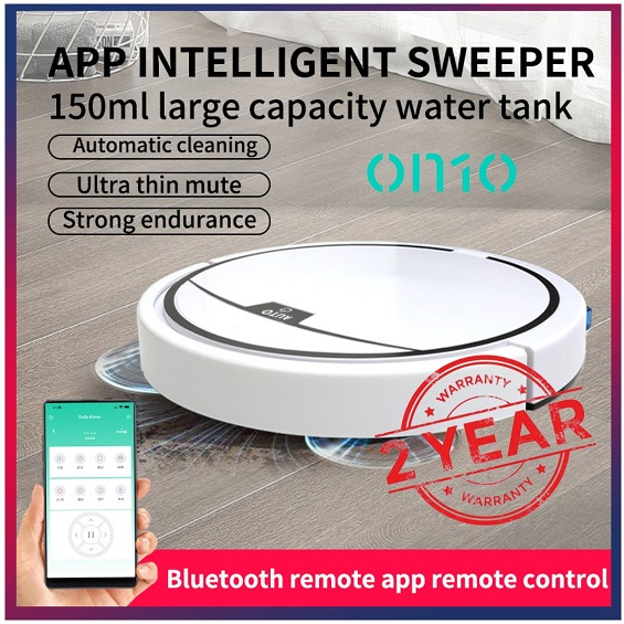 Robot Vacuum Sweep Mop RS300 Upgraded Version With Mobile App Remote