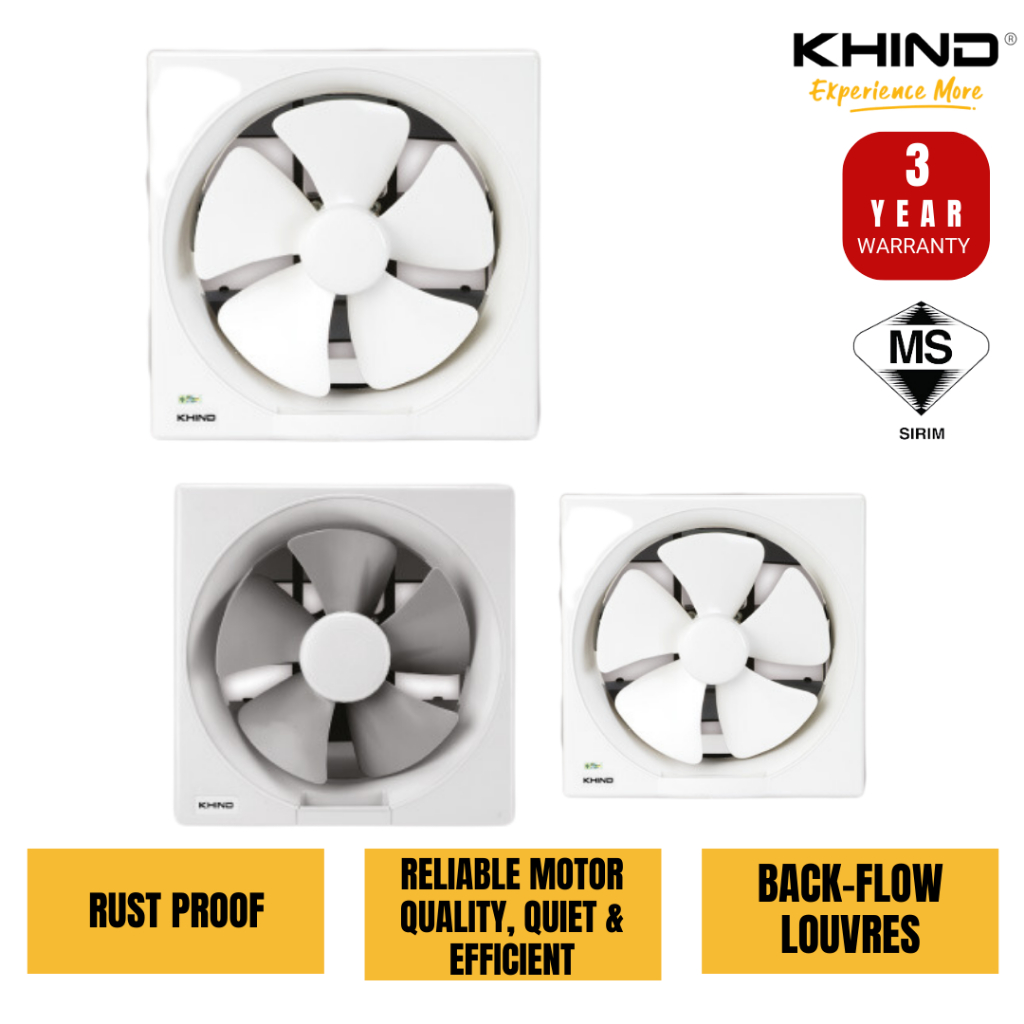KHIND EXHAUST FAN 8”/10”/12” VENTILATION FAN VF100 | Shopee Malaysia