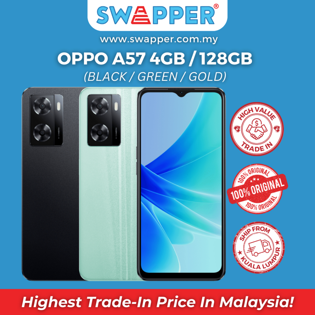 OPPO A57 Smartphone (4GB + 128GB/33W SuperVOOC/Ultra-Linear Stereo ...