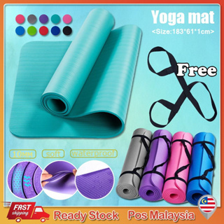 Extra Thick Yoga Mat - 0.5-Inch-Thick Non-Slip Foam Workout for PURPLE