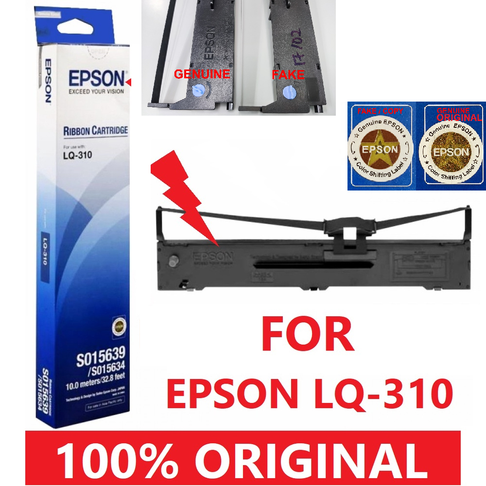 Original Epson Lq 310 Ribbon S015639 Lq310 Shopee Malaysia 6884