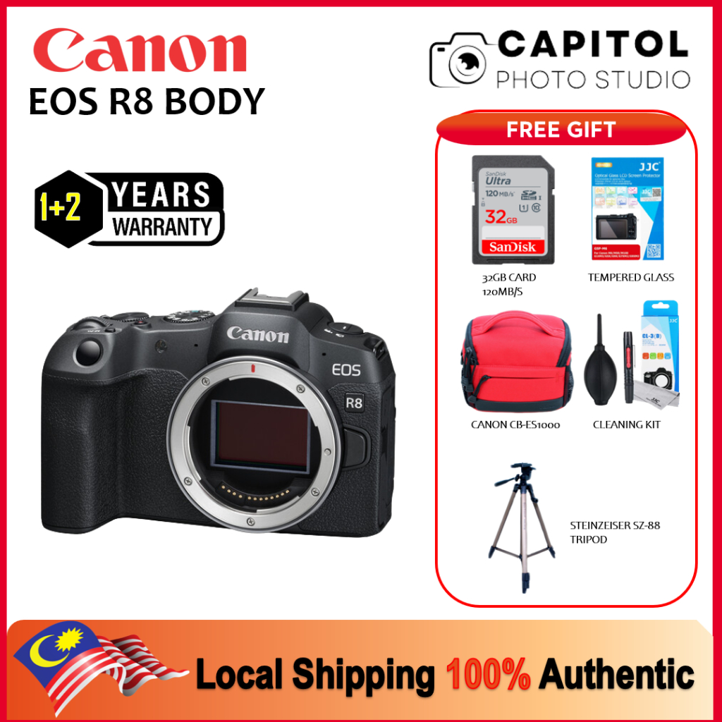 CANON EOS R8 BODY ONLY (canon malaysia set) | Shopee Malaysia