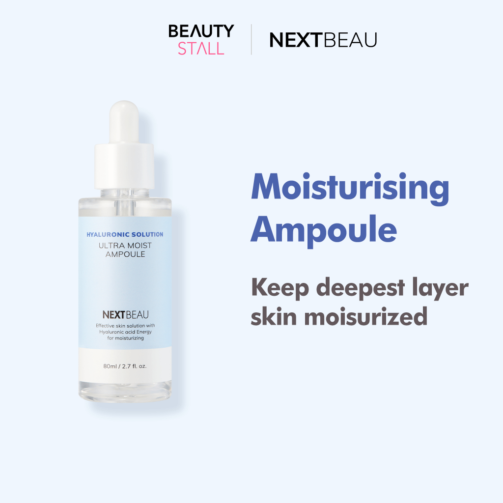 NEXTBEAU Hyaluronic Solution Ultra Moist Ampoule 80ml | Korea Hydration ...