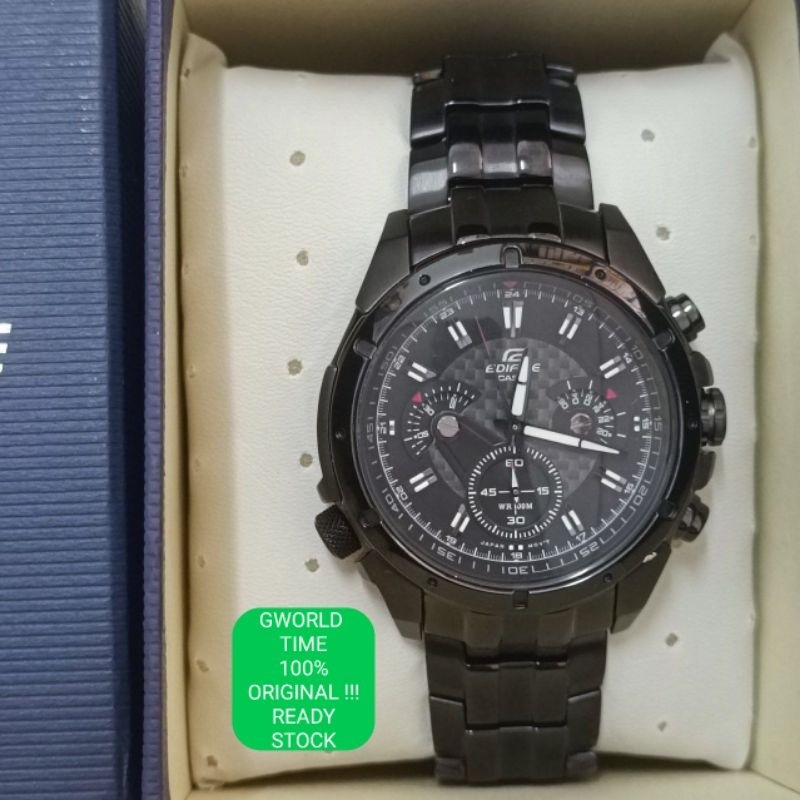 CASIO EDIFICE ORIGINAL EF 535BK 1A EF 535BK 1AVDF EF 535BK EF535BK Shopee Malaysia