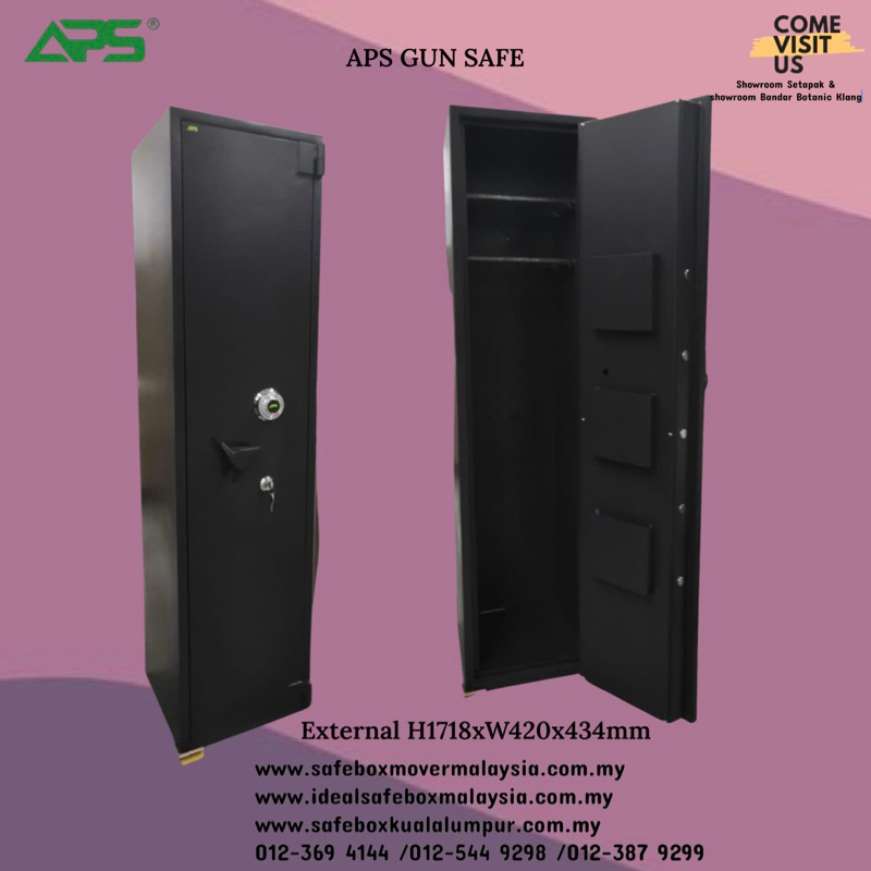APS Gun safe Box Gun safety Box Peti Simpan Senjata APS Riffle Gun safe ...