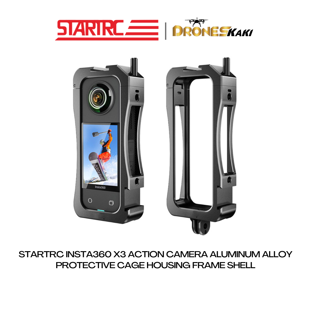 STARTRC Insta360 X3 Action Camera Aluminum Alloy Protective Cage ...