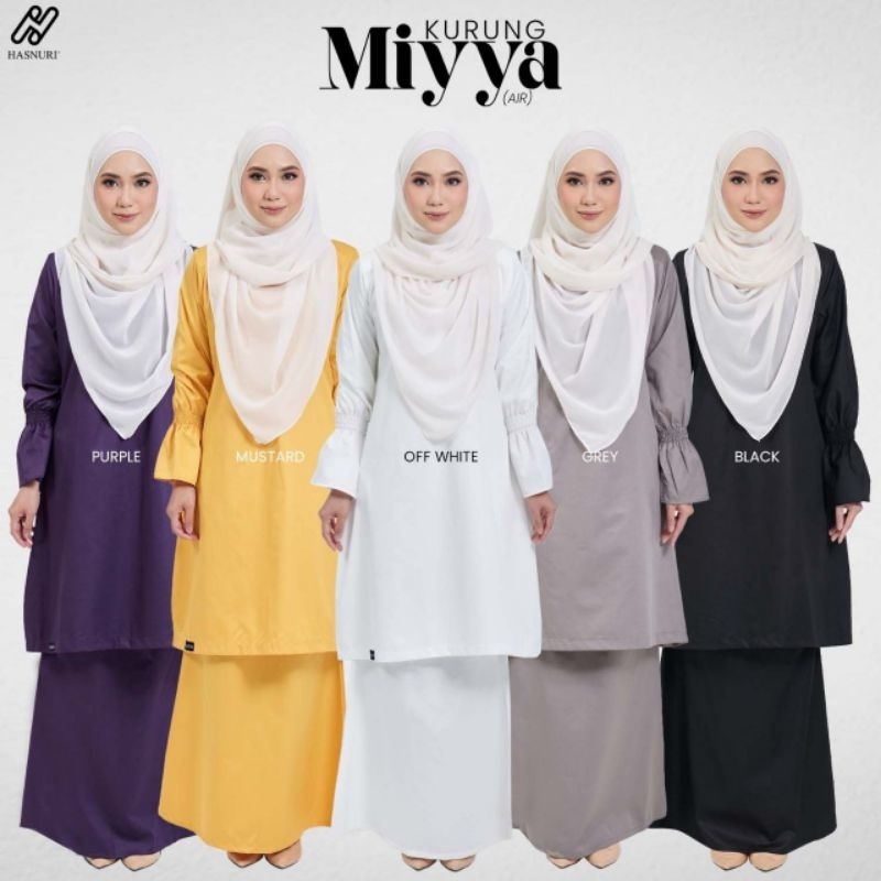 HASNURI COLLECTION KURUNG MIYYA Baju Raya 2023 | Shopee Malaysia