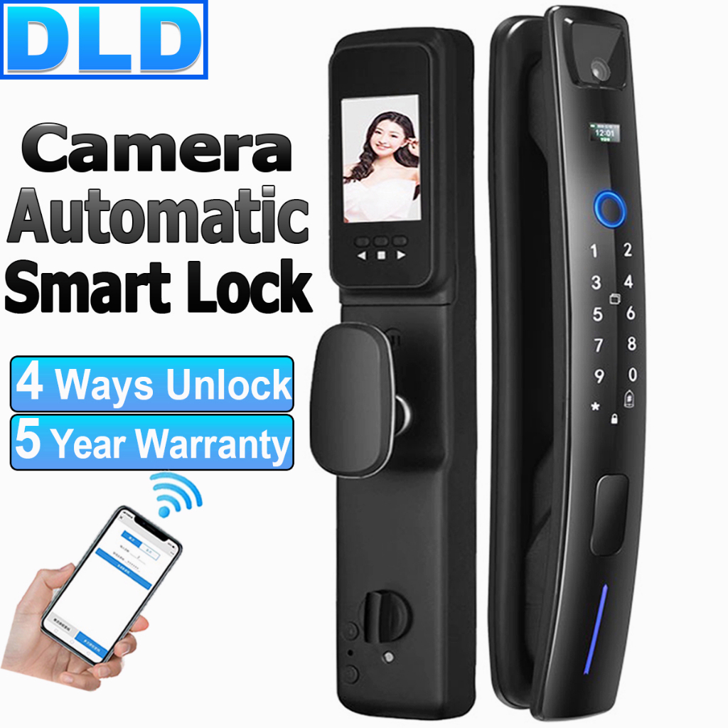 💥With An Installer💥DLD Digital Lock Fully Auto Smart Door Lock With ...