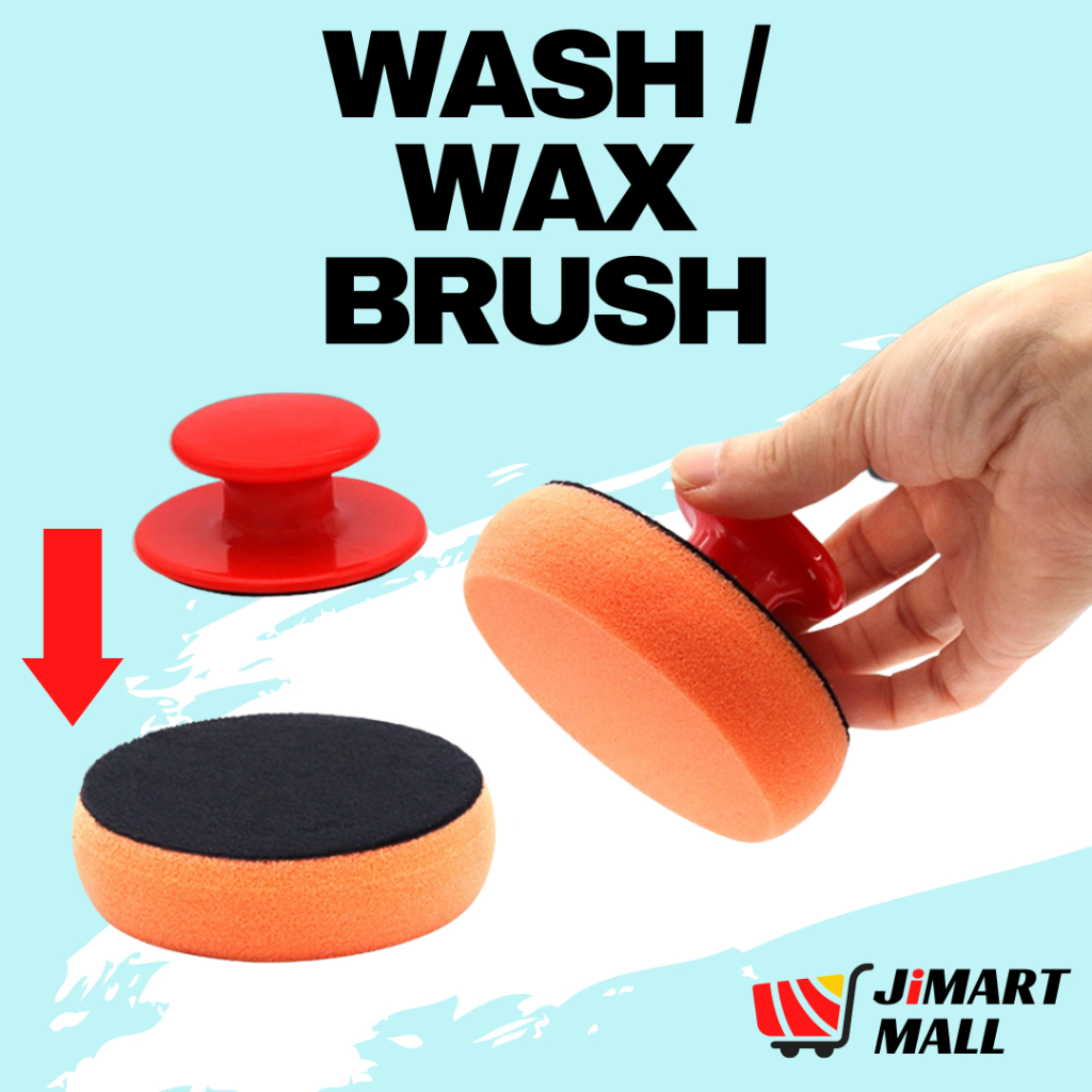 CAR WAX POLISH SPONGE Multipurpose Span Cleaning Kit Wash Pad Cloth ...