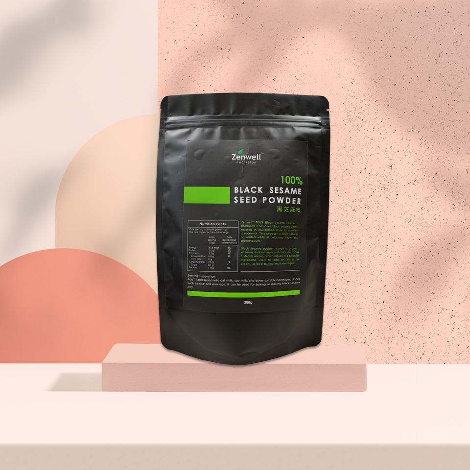 Zenwell Black Sesame Seed Powder (200g) Shopee Malaysia