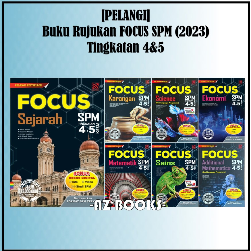 [AZ] PELANGI: BUKU RUJUKAN FOCUS SPM TINGKATAN 4.5 KSSM 2023 | Shopee ...