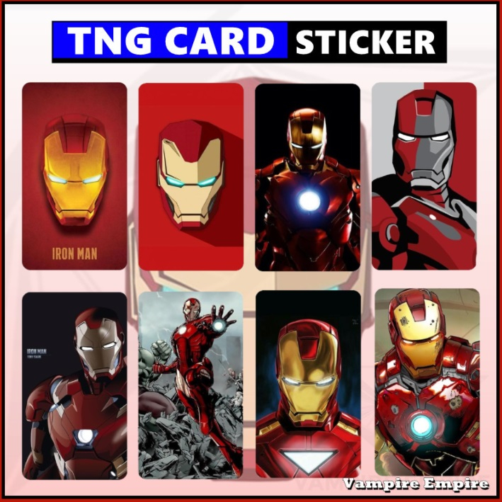 Ironman ( Series 1 ) - Touch n Go Card Sticker Cover (Waterproof, High ...