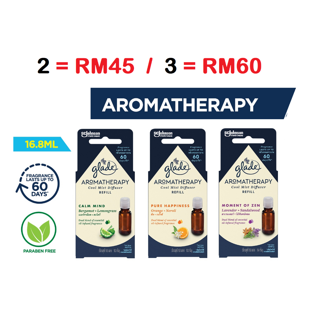 Glade (16.8ml) Aromatherapy Electric Diffuser Refill Lemongrass