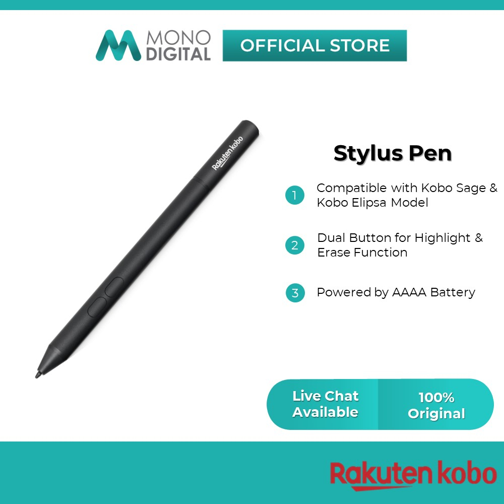 Rakuten Kobo Stylus eReader Pen for Kobo Elipsa and Kobo Sage Shopee