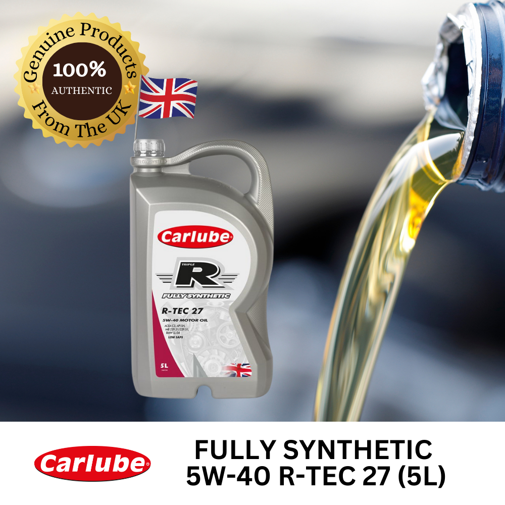 Carlube TRIPLE R fully synthetic engine oil 5W40 R-TEC 27(5L) | Shopee ...