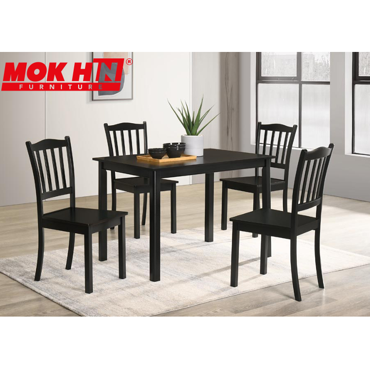 FACTORY PRICE! Modern Cheapest Dining Chair and Table (1+4) / Set Meja