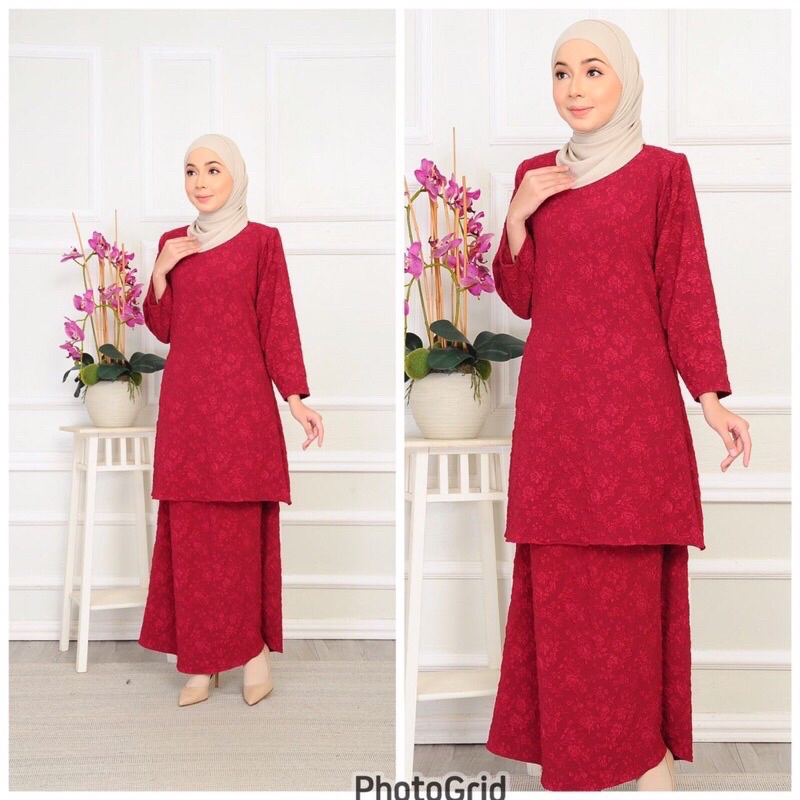 baju kurung snow brocade new colors READY STOCK | Shopee Malaysia