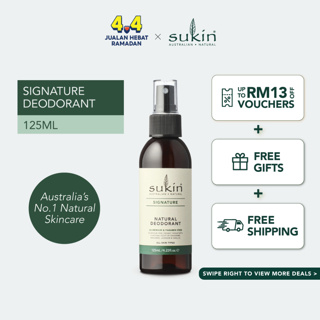 Sukin Natural Deodorant (125ml) Shopee Malaysia