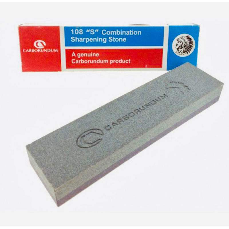 💯 Original Carborundum Sharpening Stone / Batu Asah 8” (Made in Brazil