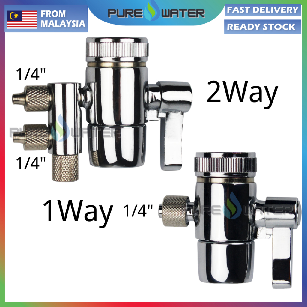1Way & 2 Way Water Filter Adapter / Water Divider / Water Dispenser