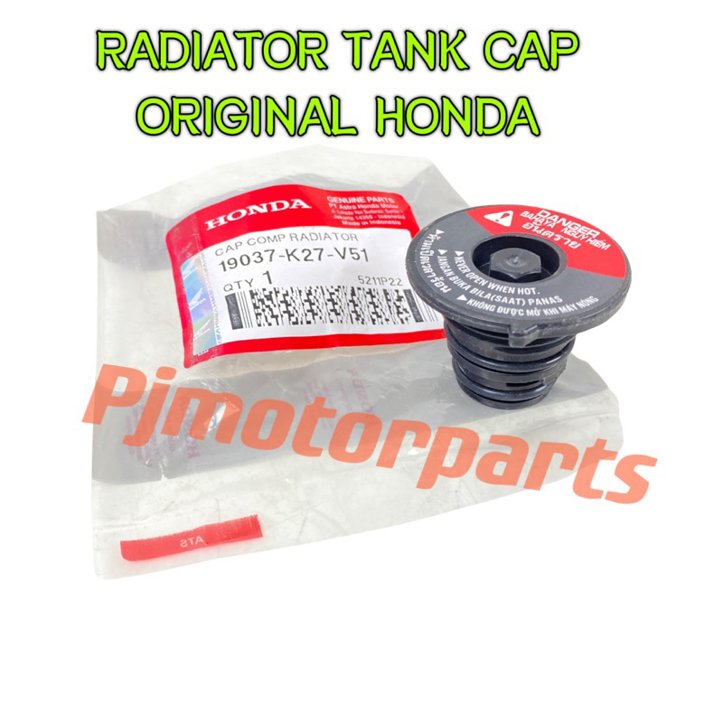 HONDA VARIO 150 (ORIGINAL HONDA) Radiator Tank Cap Penutup Tangki Air Coolant Tudung Cover Tutup