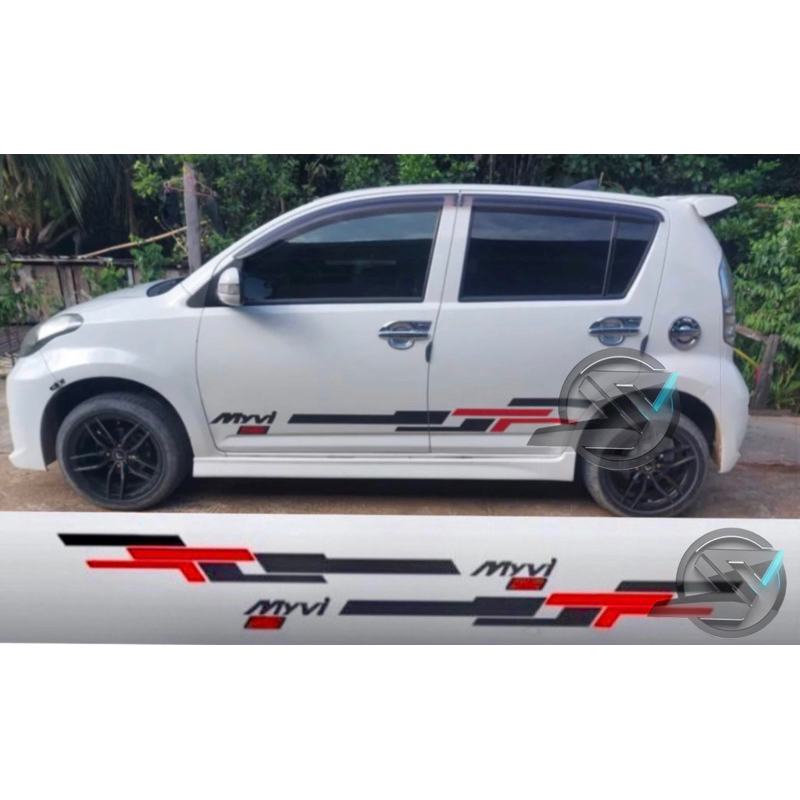 (Ready Stock) S624# PERODUA MYVI SE Car Body Vinyl Decal Sticker ...