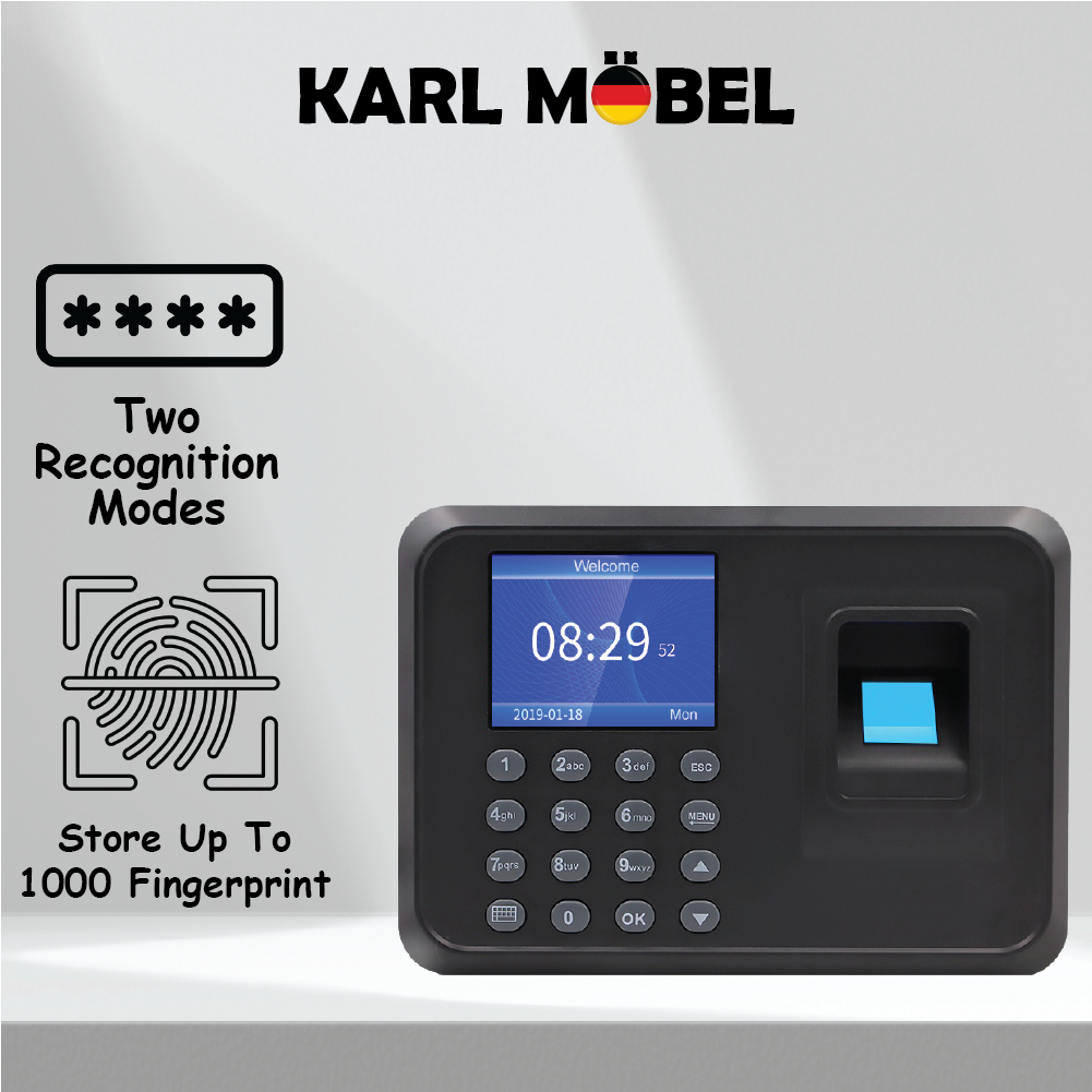 Biometric Thumbprint Attendance Machine Fingerprint Machine Mesin