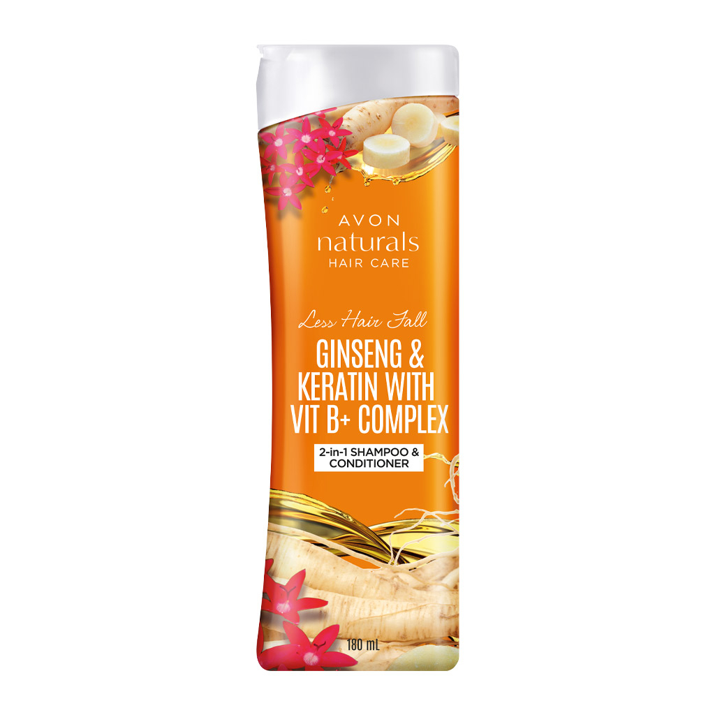 Naturals Less Hair Fall Ginseng & Keratin Wth Vitamin B+ Complex 2in1