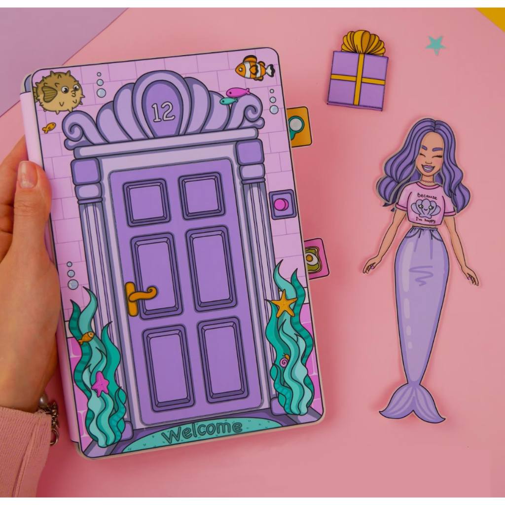 PDF] Paper House Mermaid House Printable Preschool Kids Activity