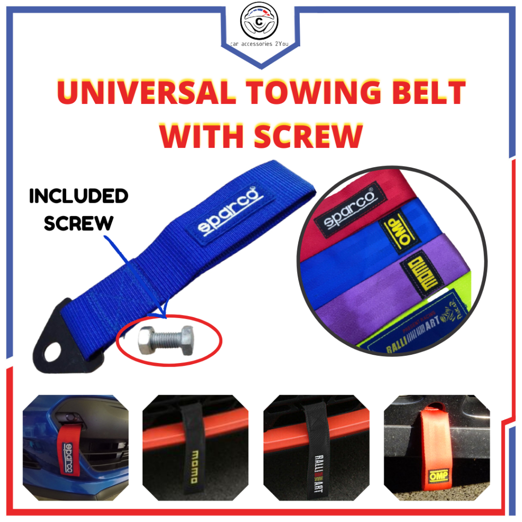 Vehicles Towing Belt TAKATA/SPARCO/OMP/MPOWER/MUGEN Design For