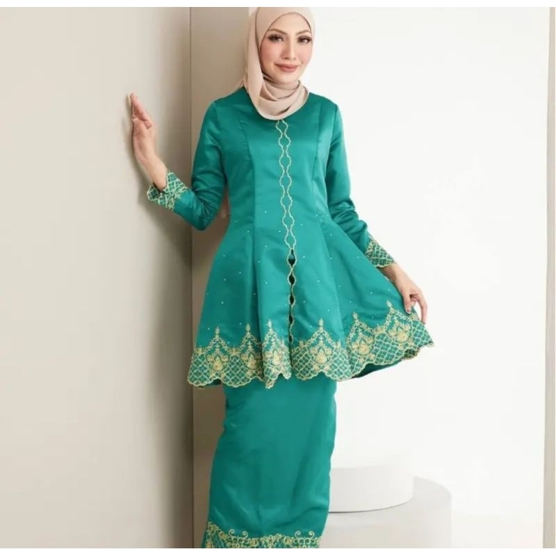 Baju Raya Baju Kurung Puteri Kebaya Sulam 💥 | Shopee Malaysia