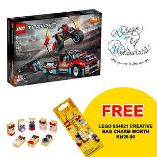 Stunt show truck discount and bike lego